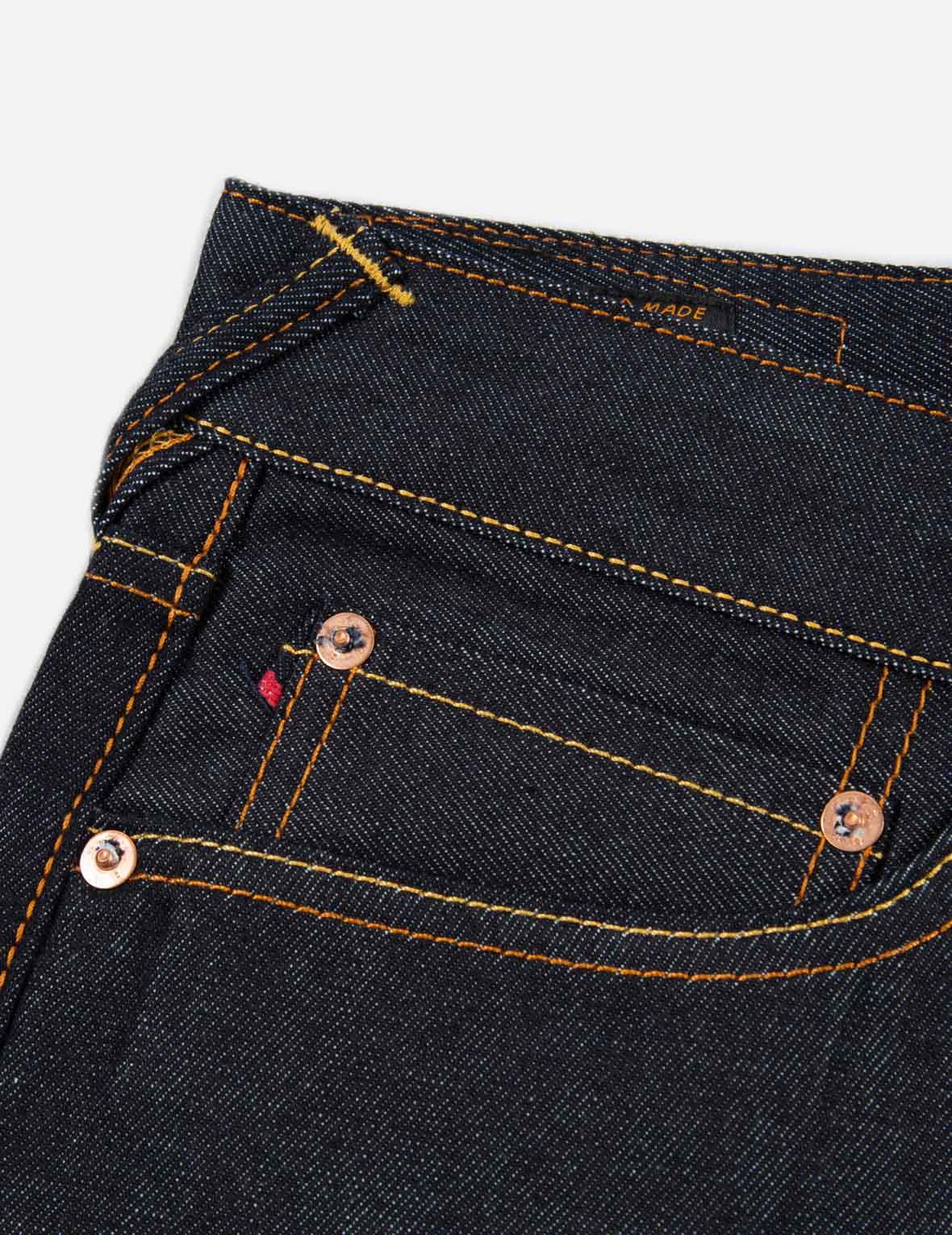 Yellow Seagull Print Taper-Fit Jeans #2017