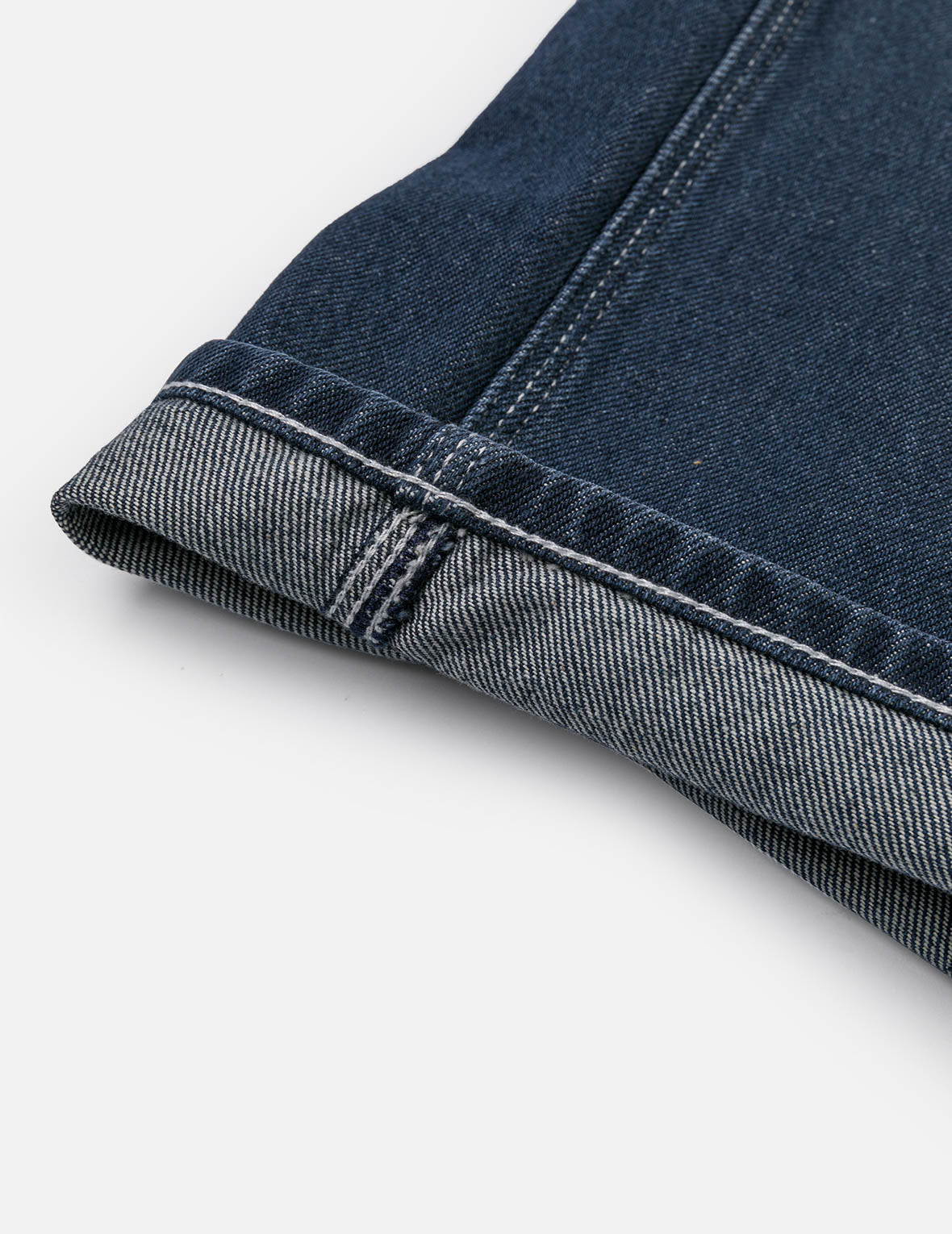 斑驳海鸥印花宽版工装牛仔裤