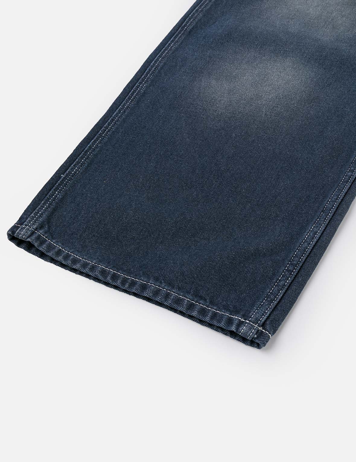 斑驳海鸥印花宽版工装牛仔裤