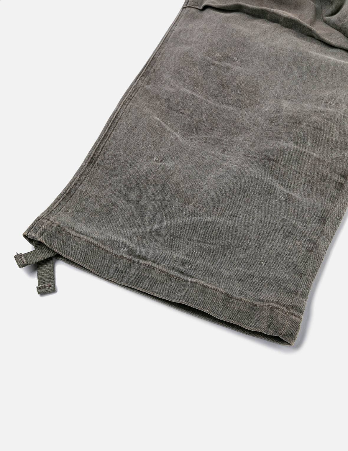 Washed Daicock Embroidery Wide-leg Cargo Jeans