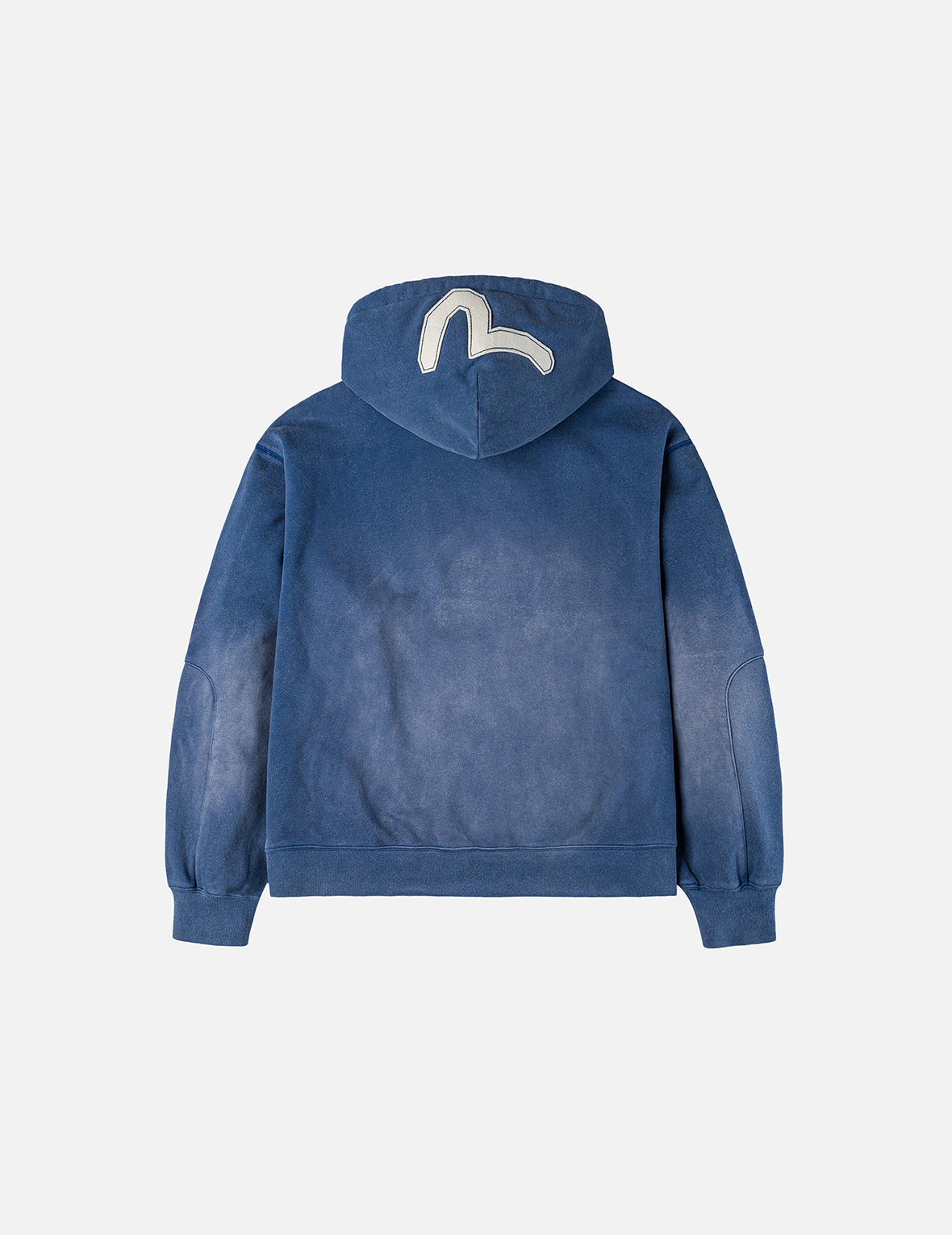 EV和海鸥布贴刺绣宽版休闲连帽外套