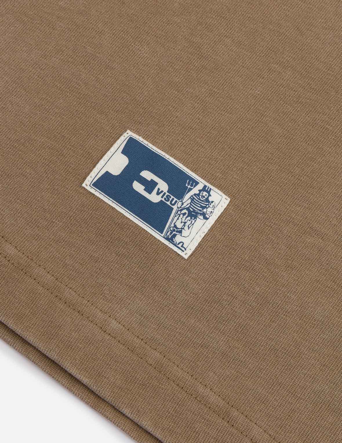 海鸥刺绣口袋宽版休闲长袖T恤