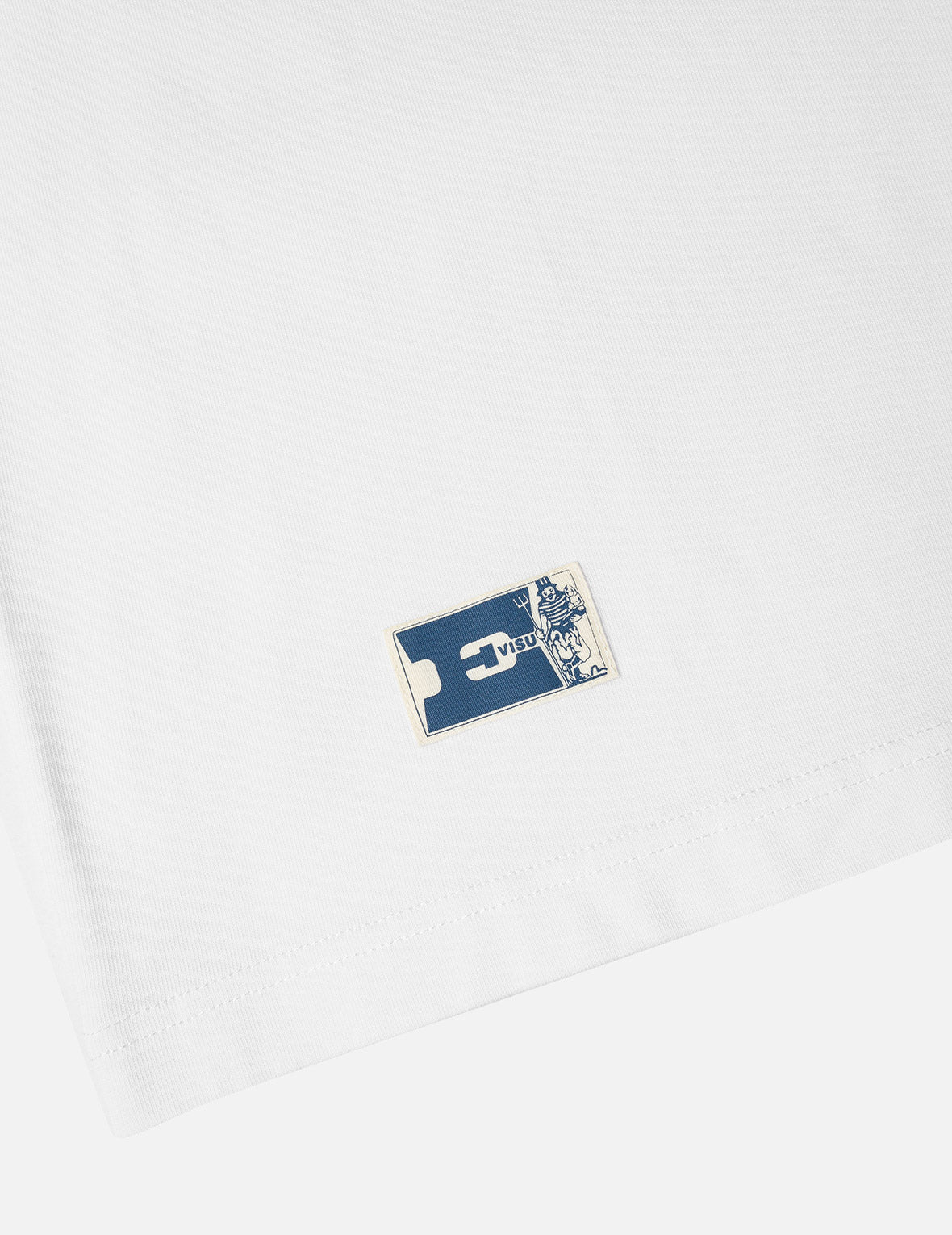 海鸥刺绣口袋宽版休闲长袖T恤