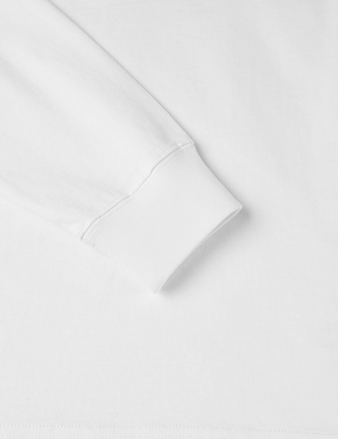 海鸥刺绣口袋宽版休闲长袖T恤