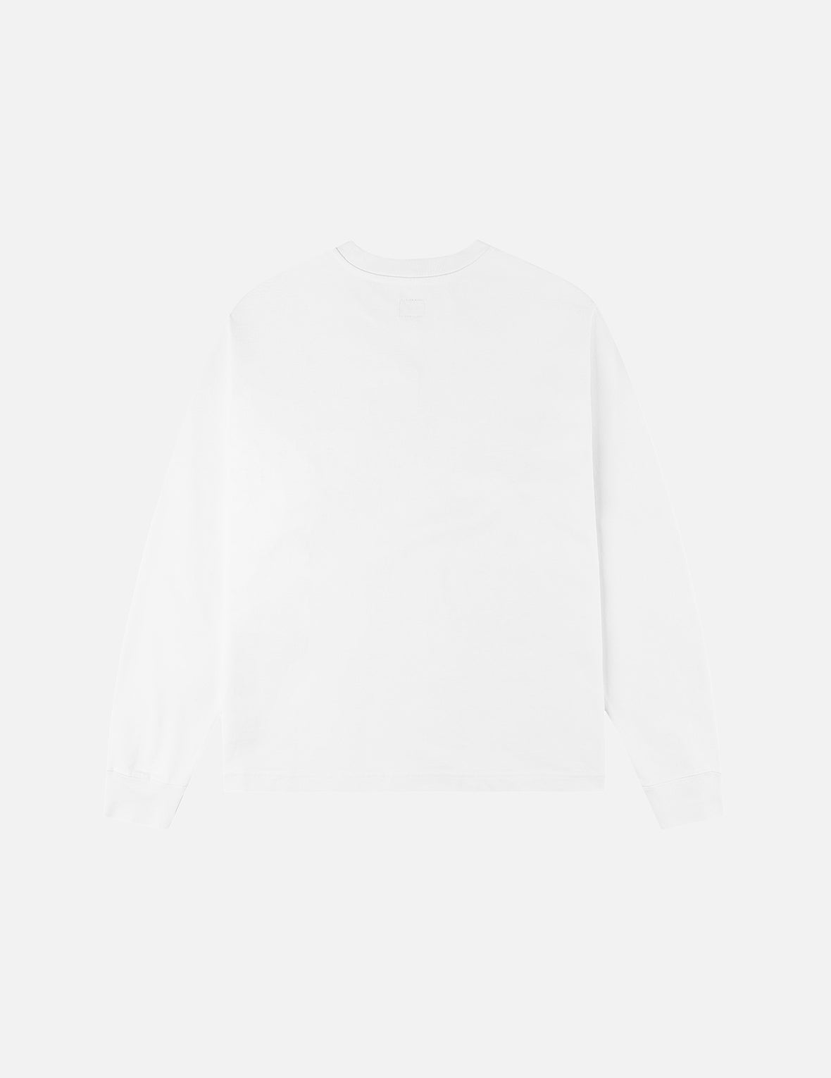 海鸥刺绣口袋宽版休闲长袖T恤