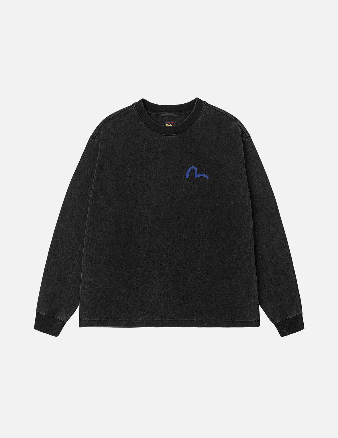 Seagull and Rubber Legs Print Relax Fit Long-sleeve T-shirt