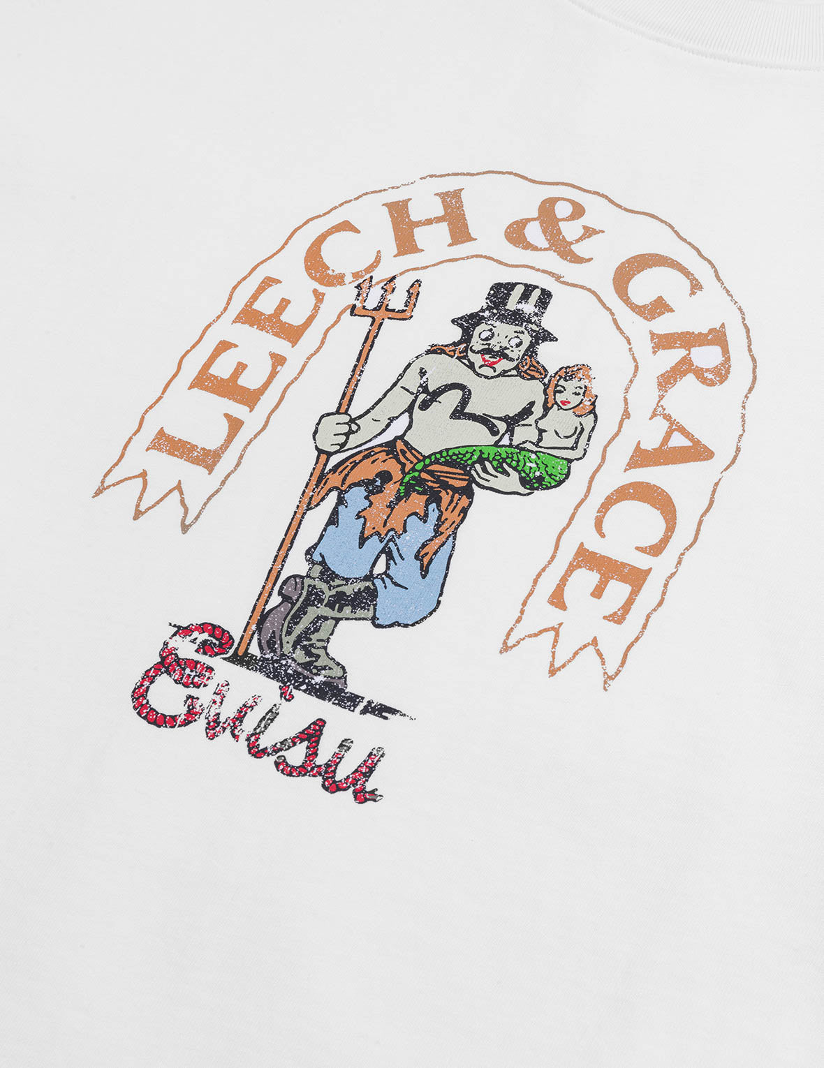 American "Ebisu" Print Relax Fit T-shirt