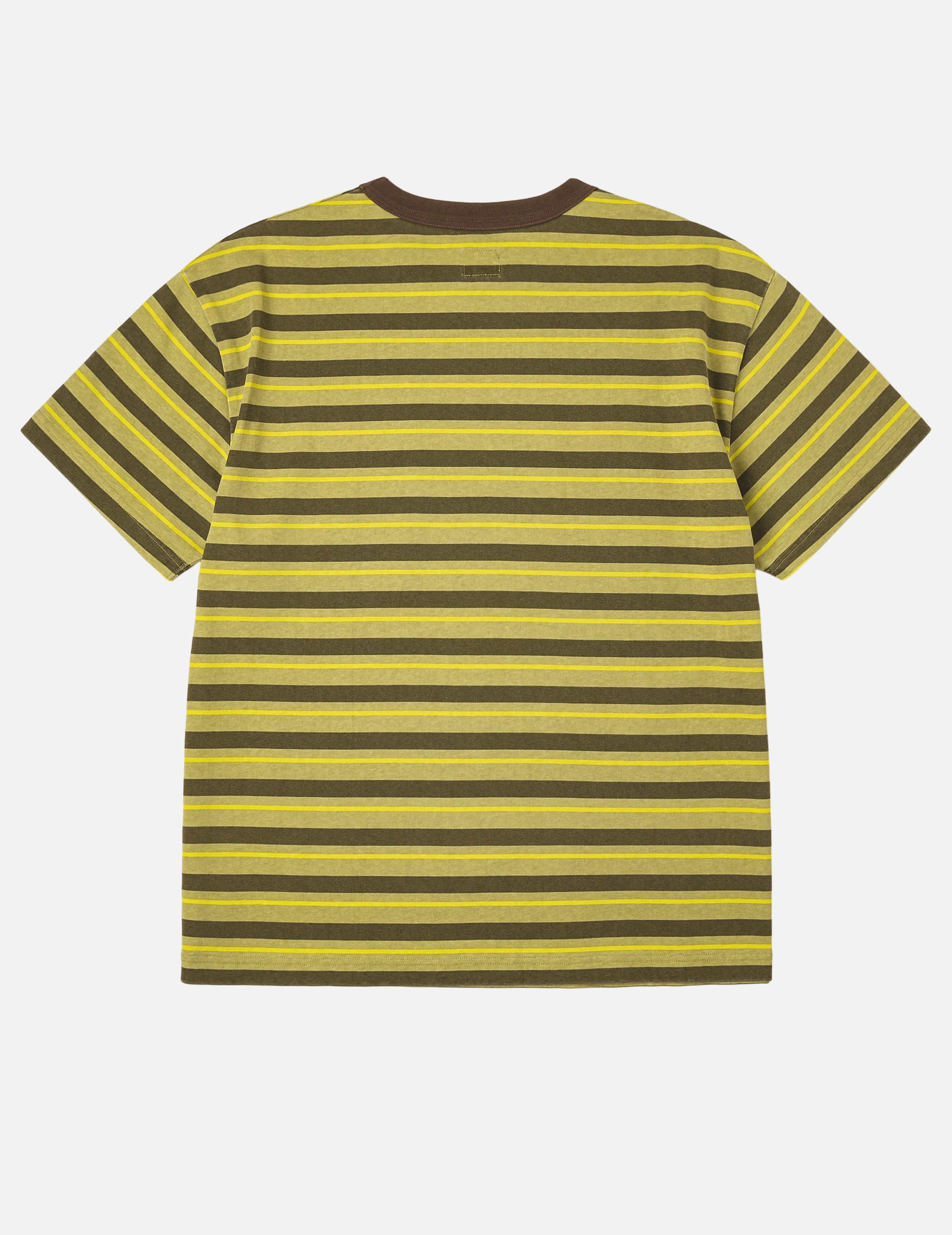 小海鸥贴布宽版休闲条纹T恤