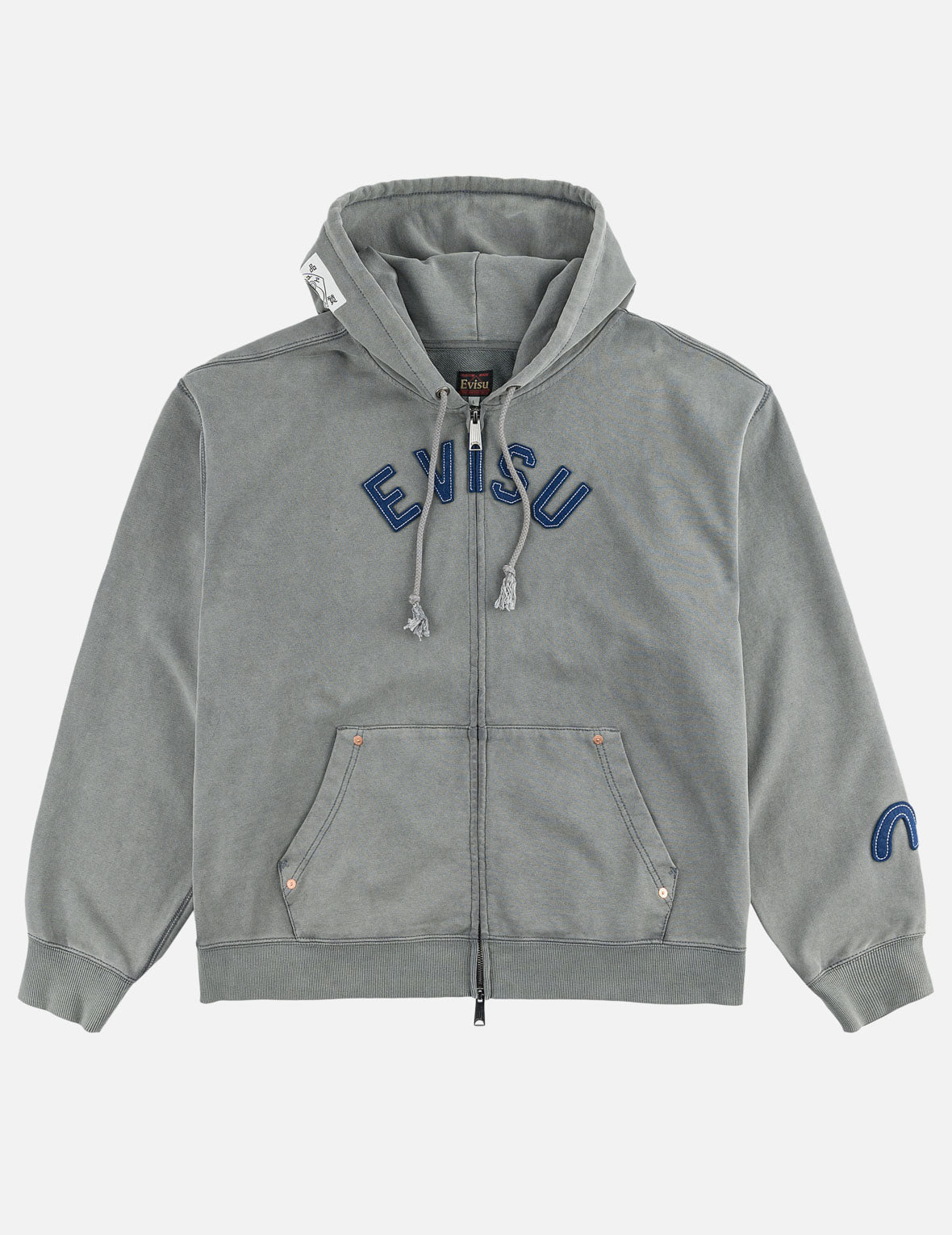 Patched EVISU Zip Hoodie