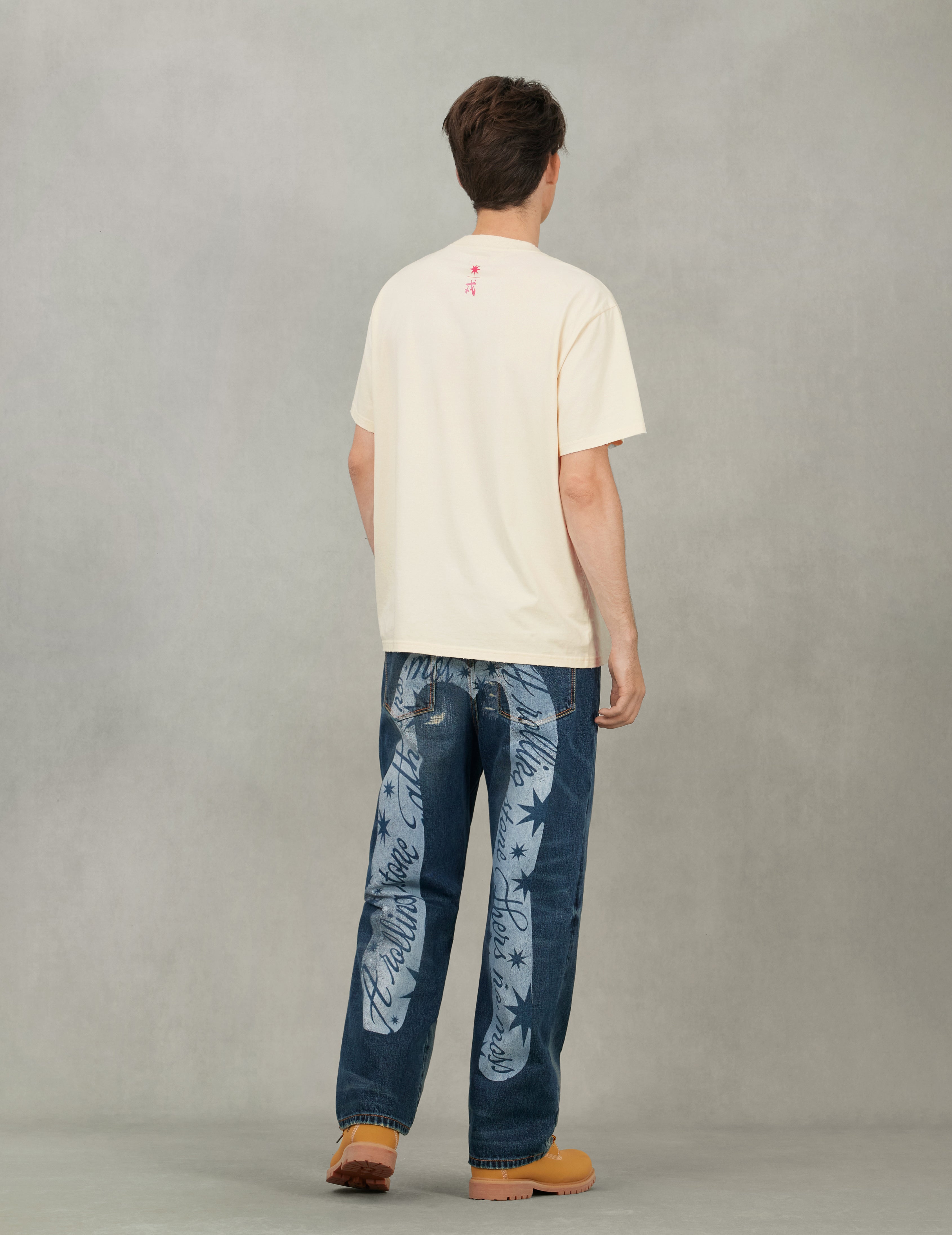 EVISU X GDC 脏洗宽版休闲T恤