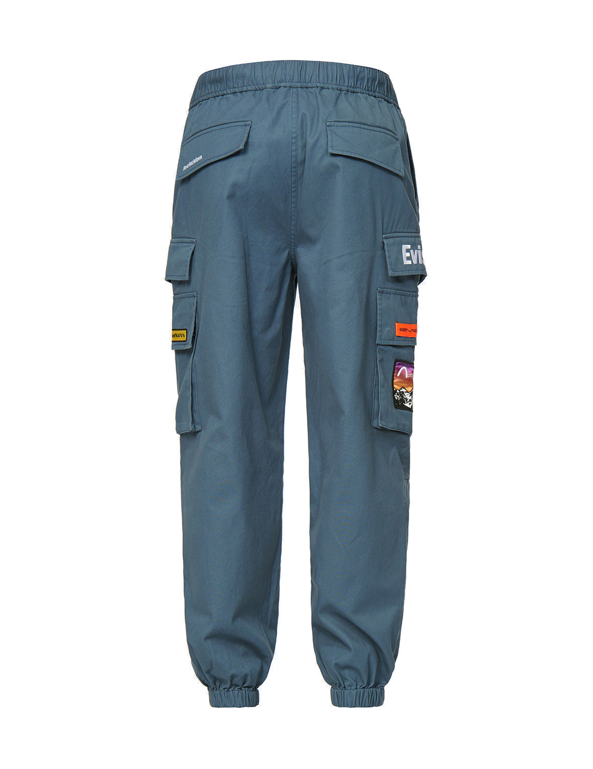 Logo and Seagull Embroidered Cargo Pants