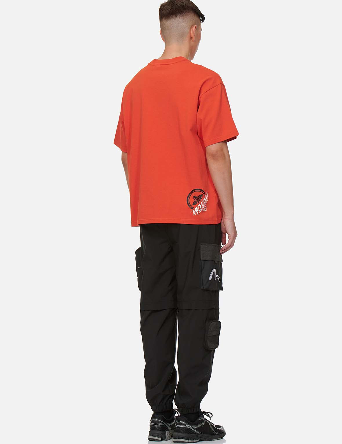 多口袋运动束脚裤