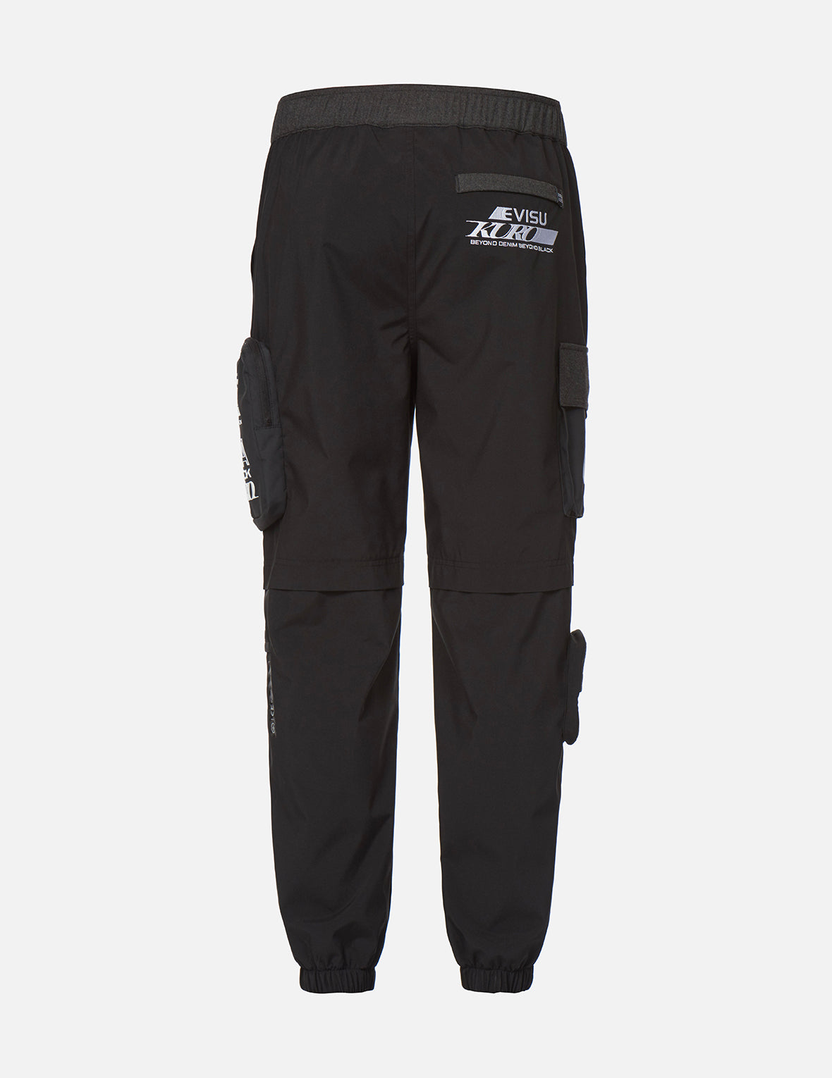 多口袋运动束脚裤