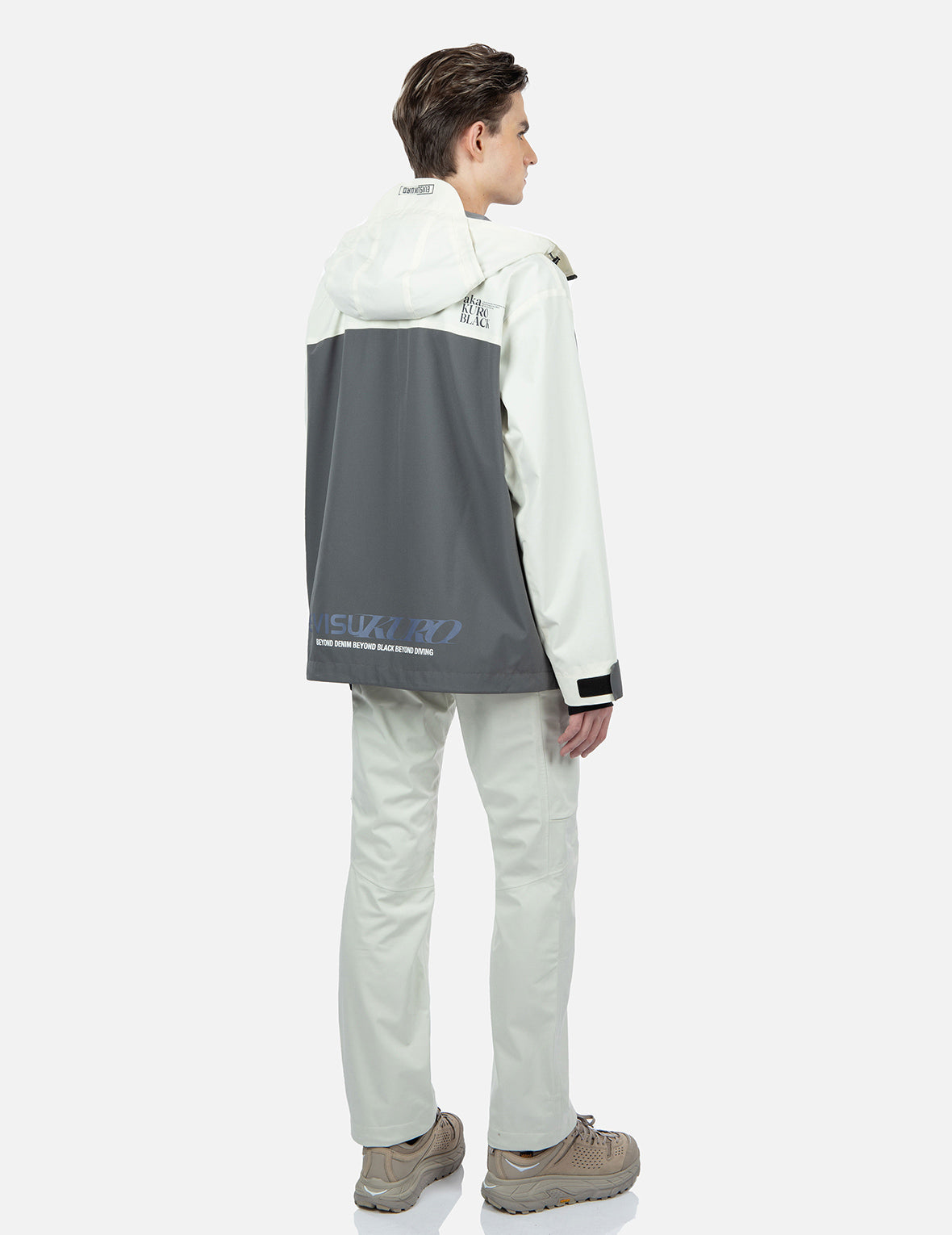 Logo印花撞色防风夹克