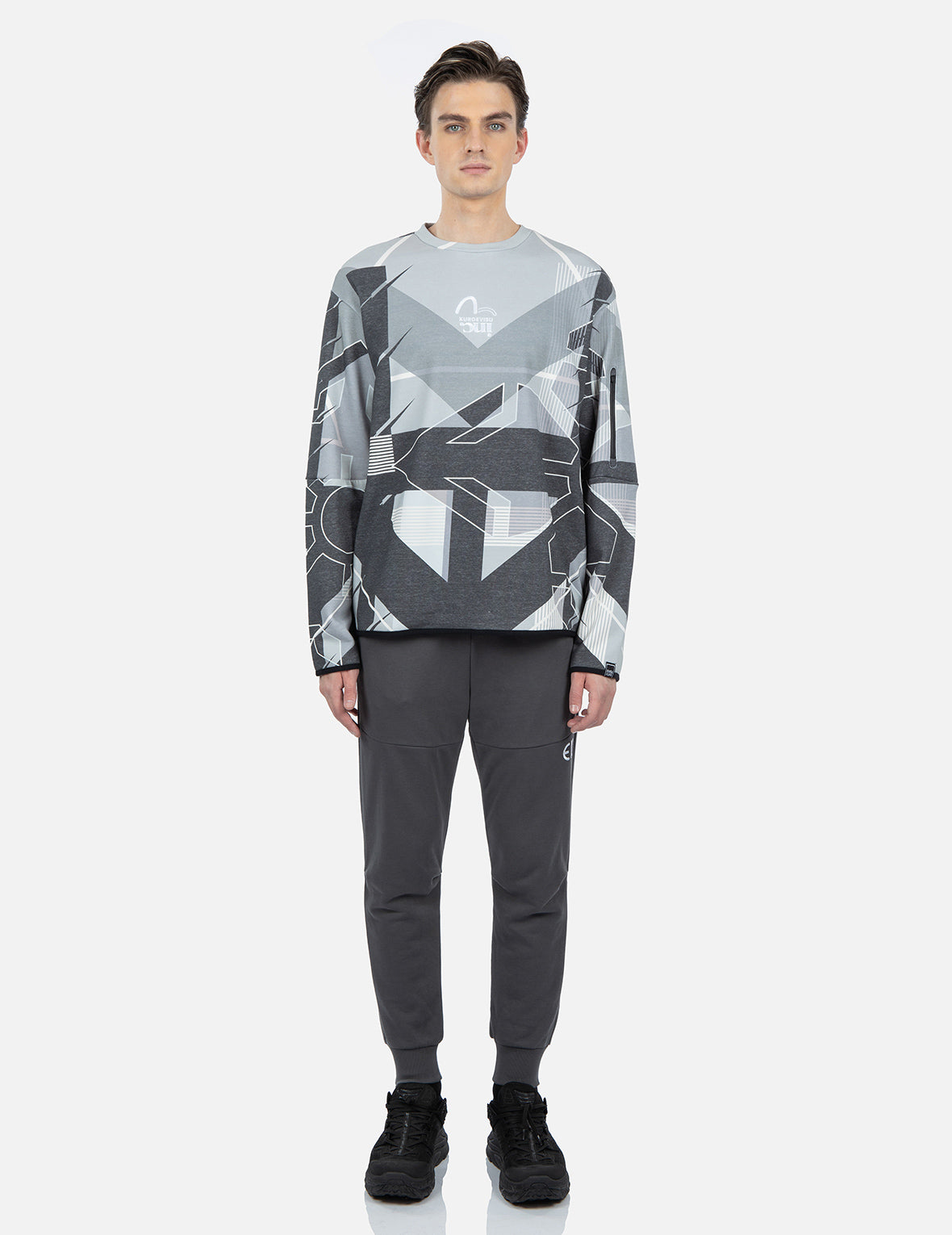 家花迷彩印花卫衣