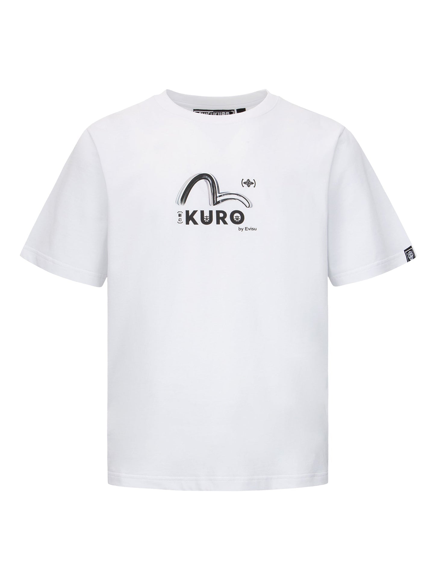Brush Camouflage Effect Seagull Print T-shirt