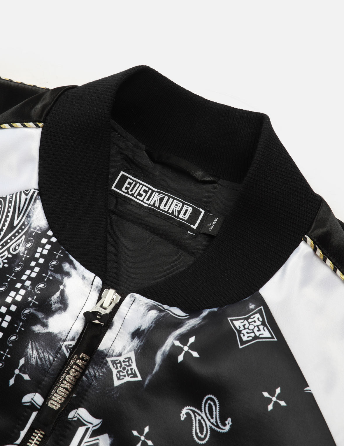 满地佩斯利印花夹层常规版型夹克