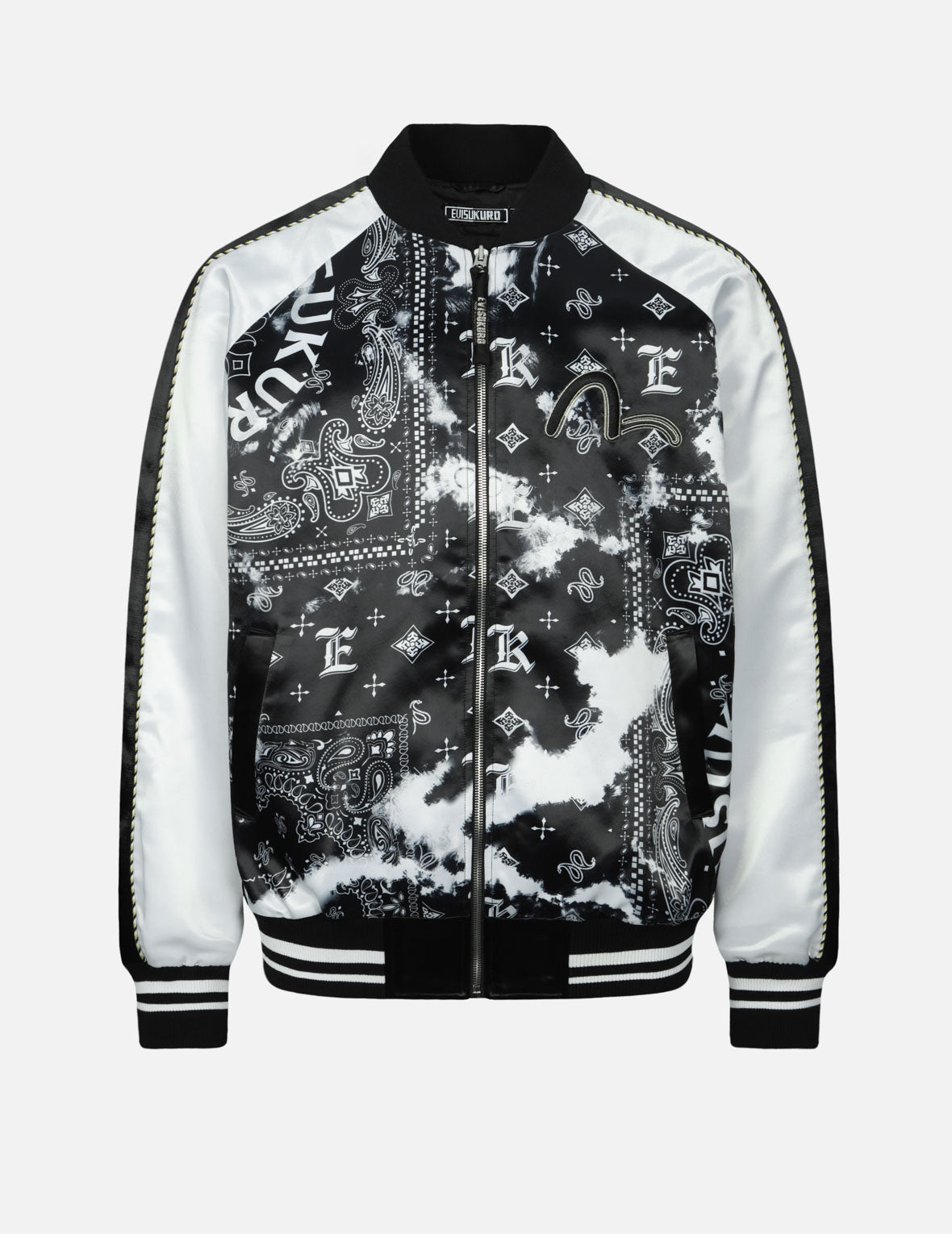 满地佩斯利印花夹层常规版型夹克