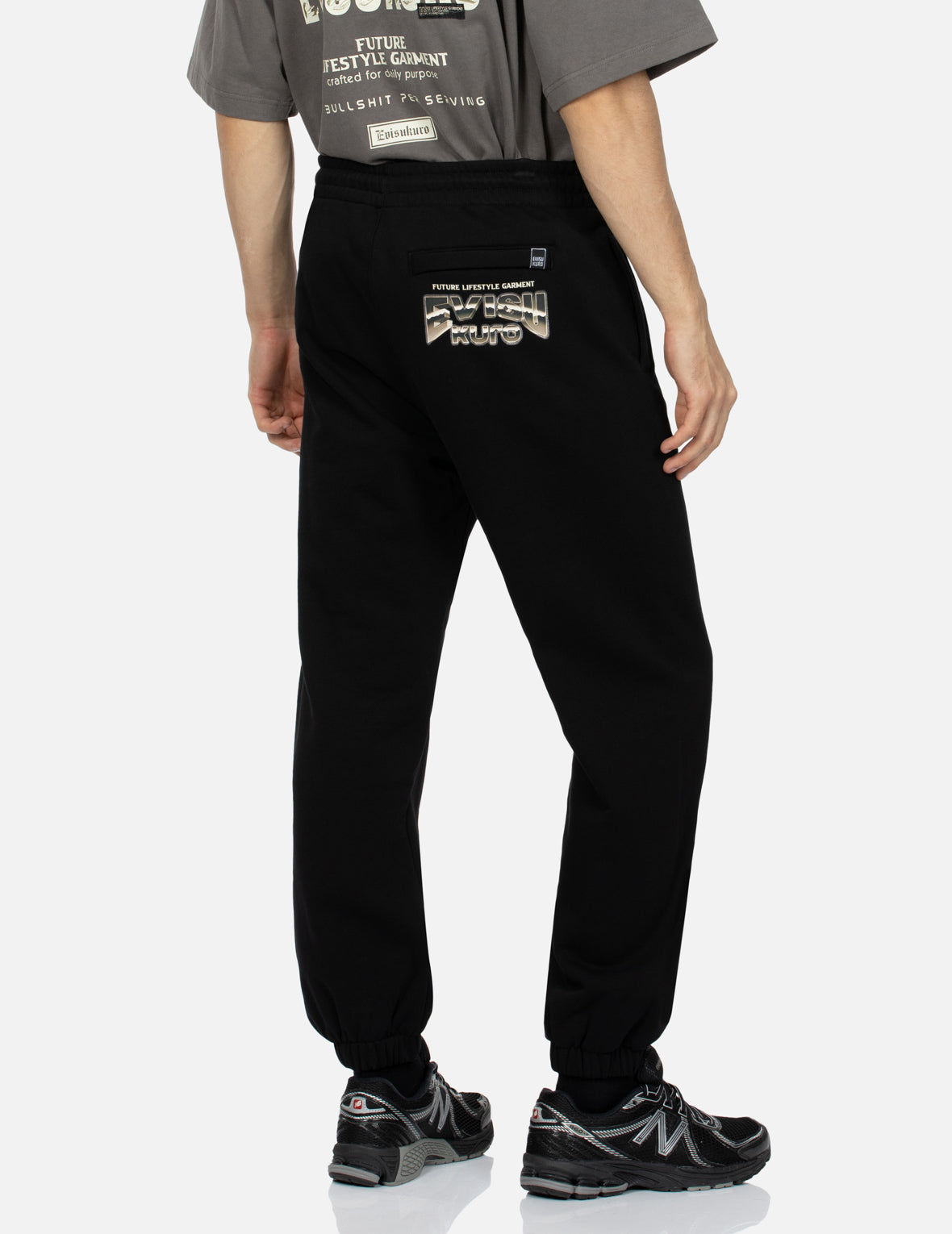 Metallic Effect Logo Relax Fit Sweatpants