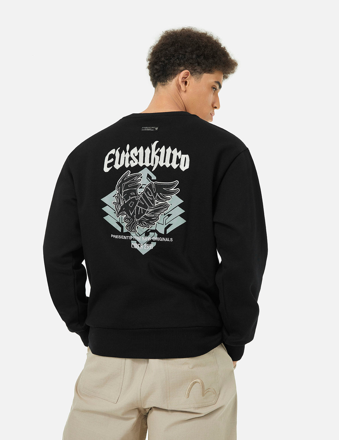 Yatagarasu Embrodiery Relax Fit Sweatshirt