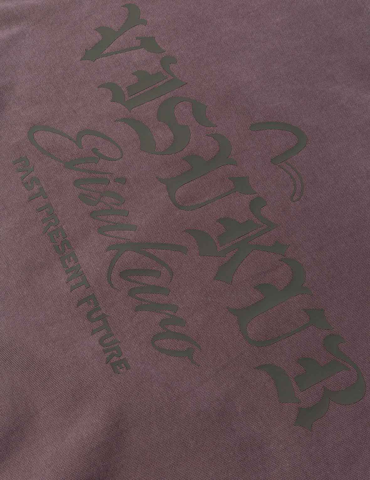 Garment Dyed Multi-Logo Print Relax Fit Sweatshirt