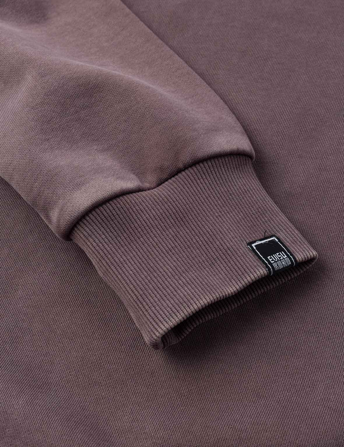 Garment Dyed Multi-Logo Print Relax Fit Sweatshirt