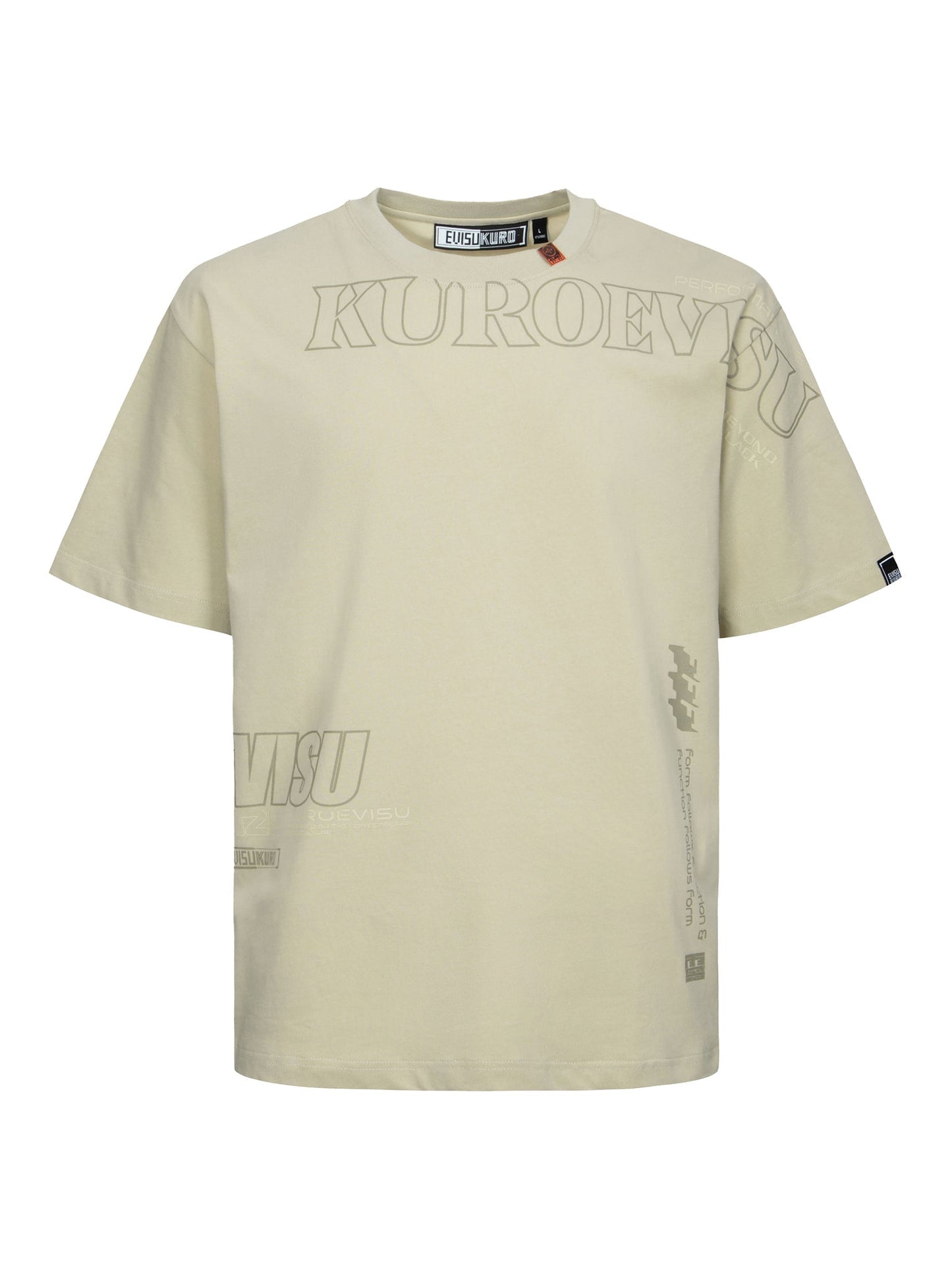 Logo and Slogan Print Fashion Fit T-Shirt