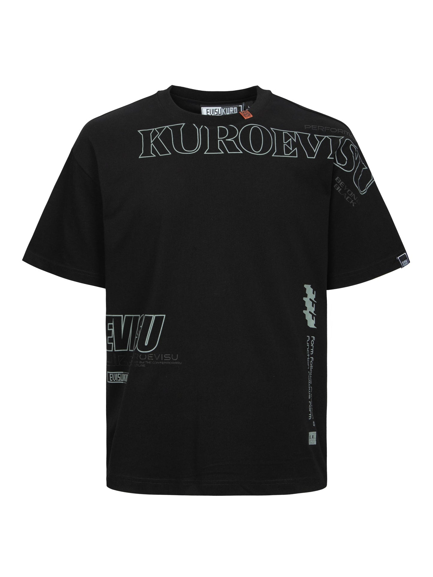 Logo and Slogan Print Fashion Fit T-Shirt