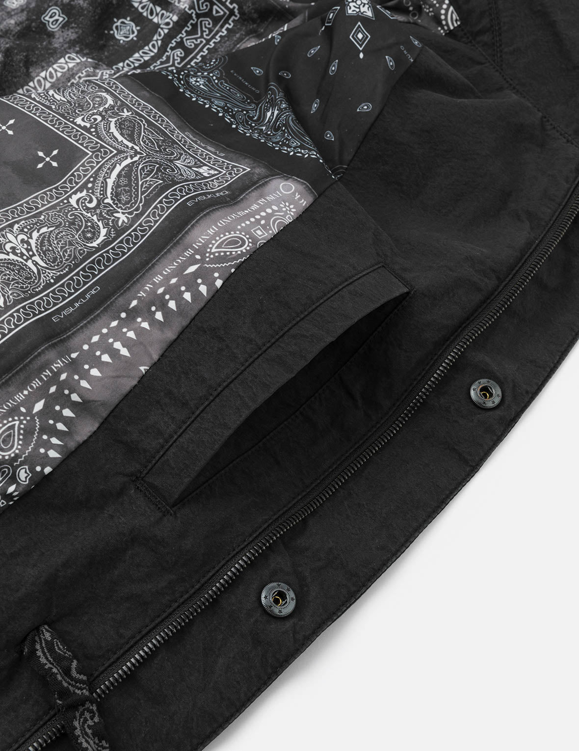 EVISUKURO Embroidery and Bio-washed Relax Fit Jacket