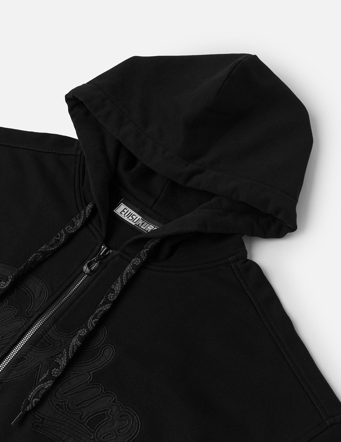 EVISUKURO Embroidery Loose Fit Hoodie Jacket
