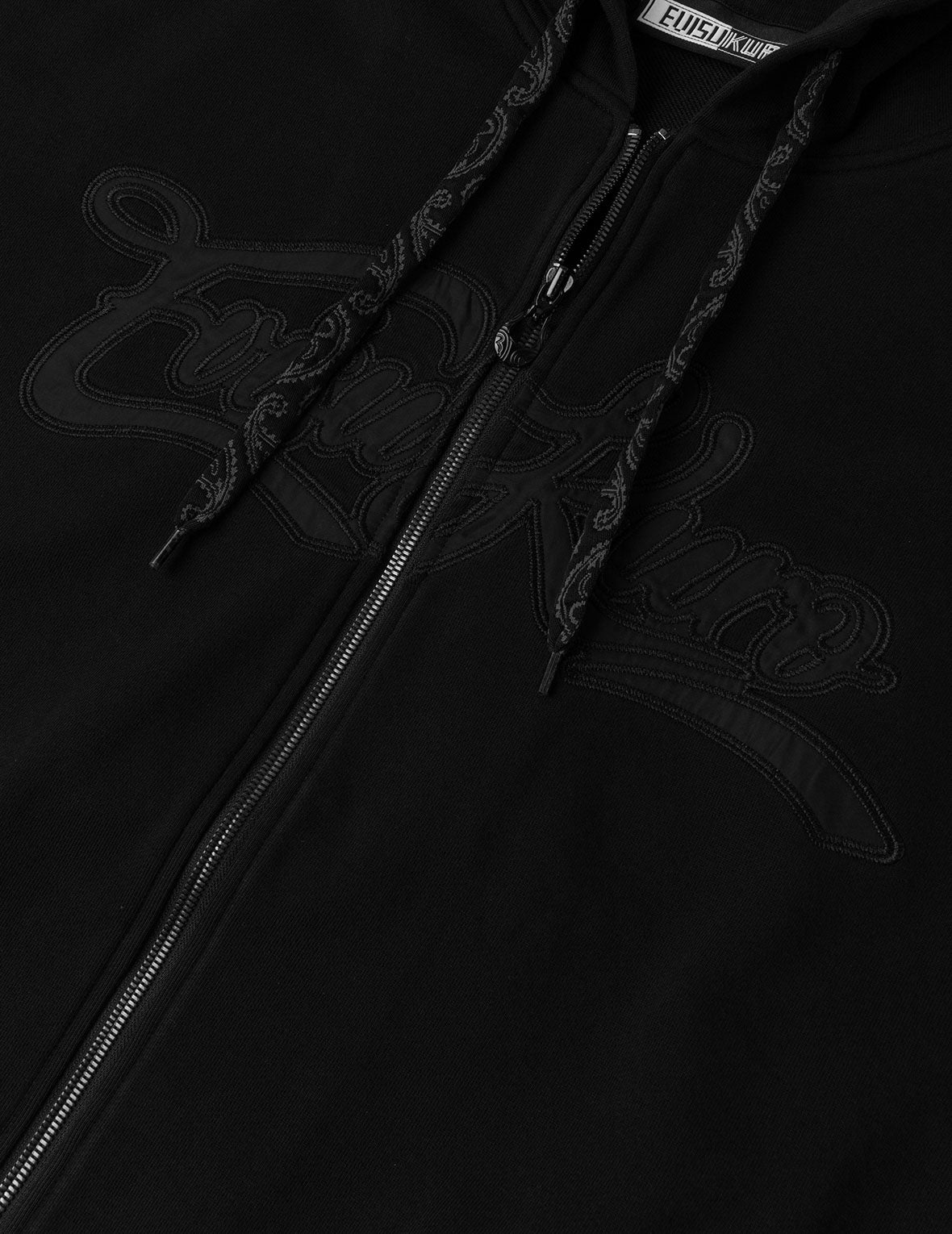 EVISUKURO Embroidery Loose Fit Hoodie Jacket