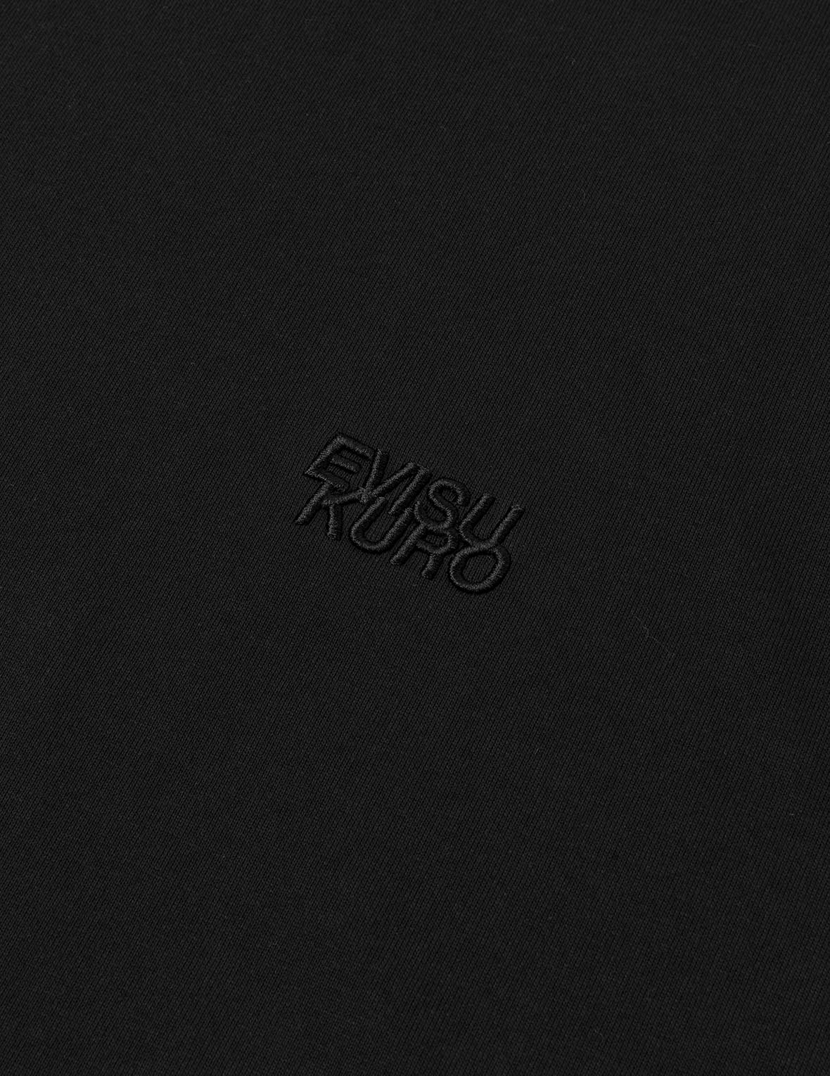 EVISUKURO植绒和水浆印花常规版型T恤