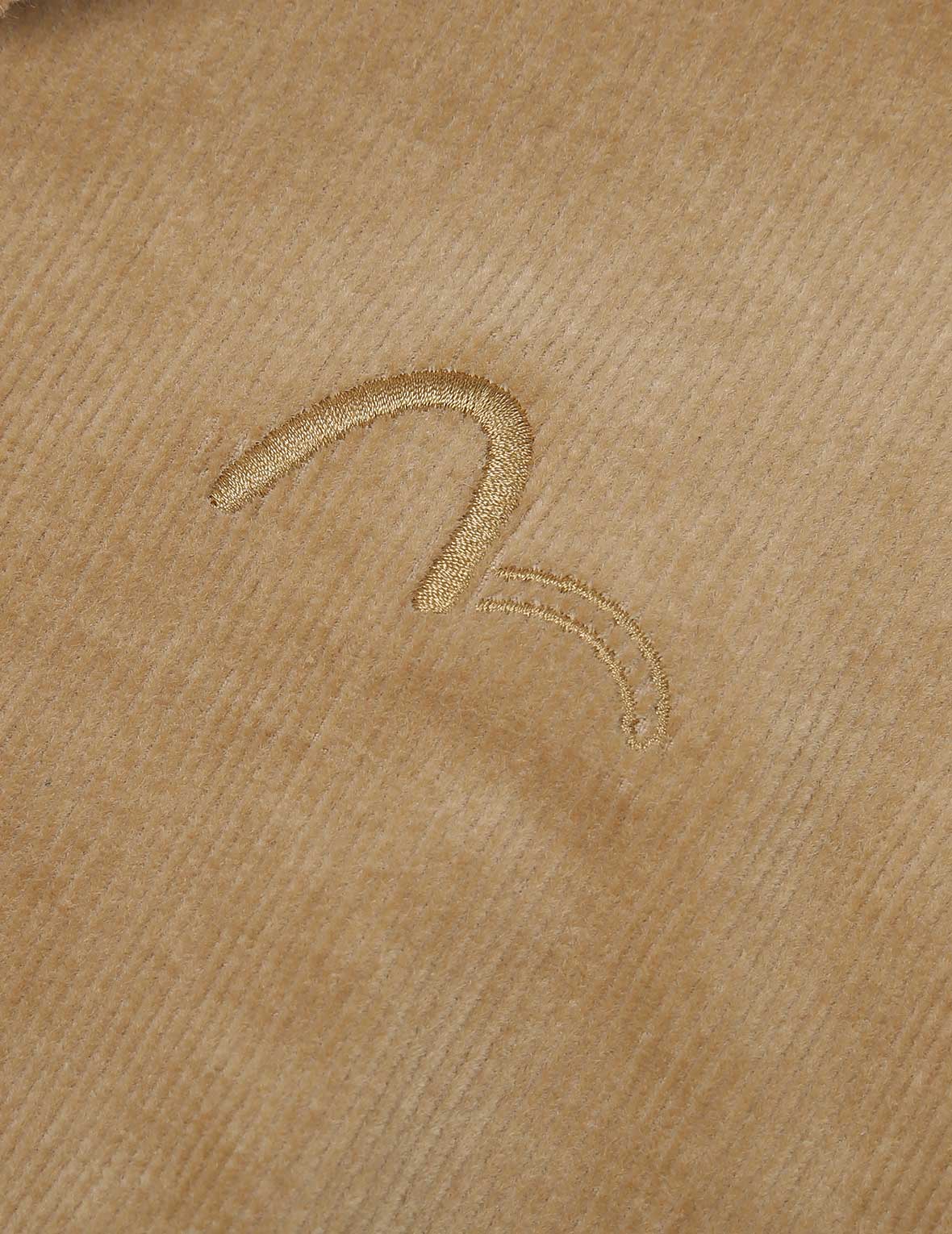 Logo Embroidered Corduroy Dress