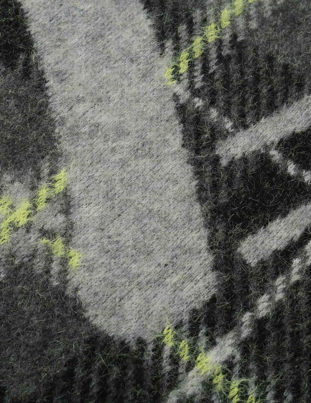 格纹针织毛衣