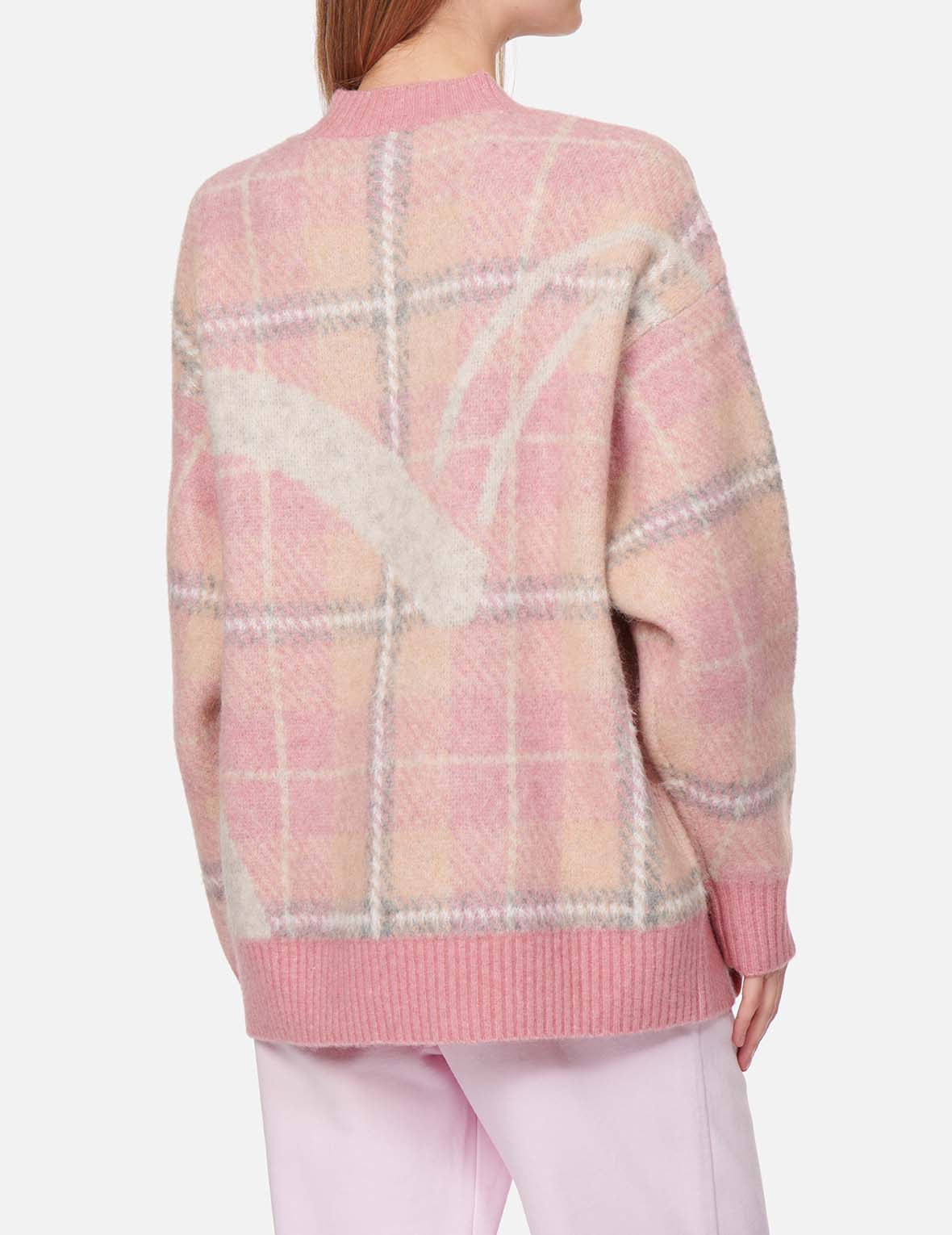 Checked Knitted Sweater