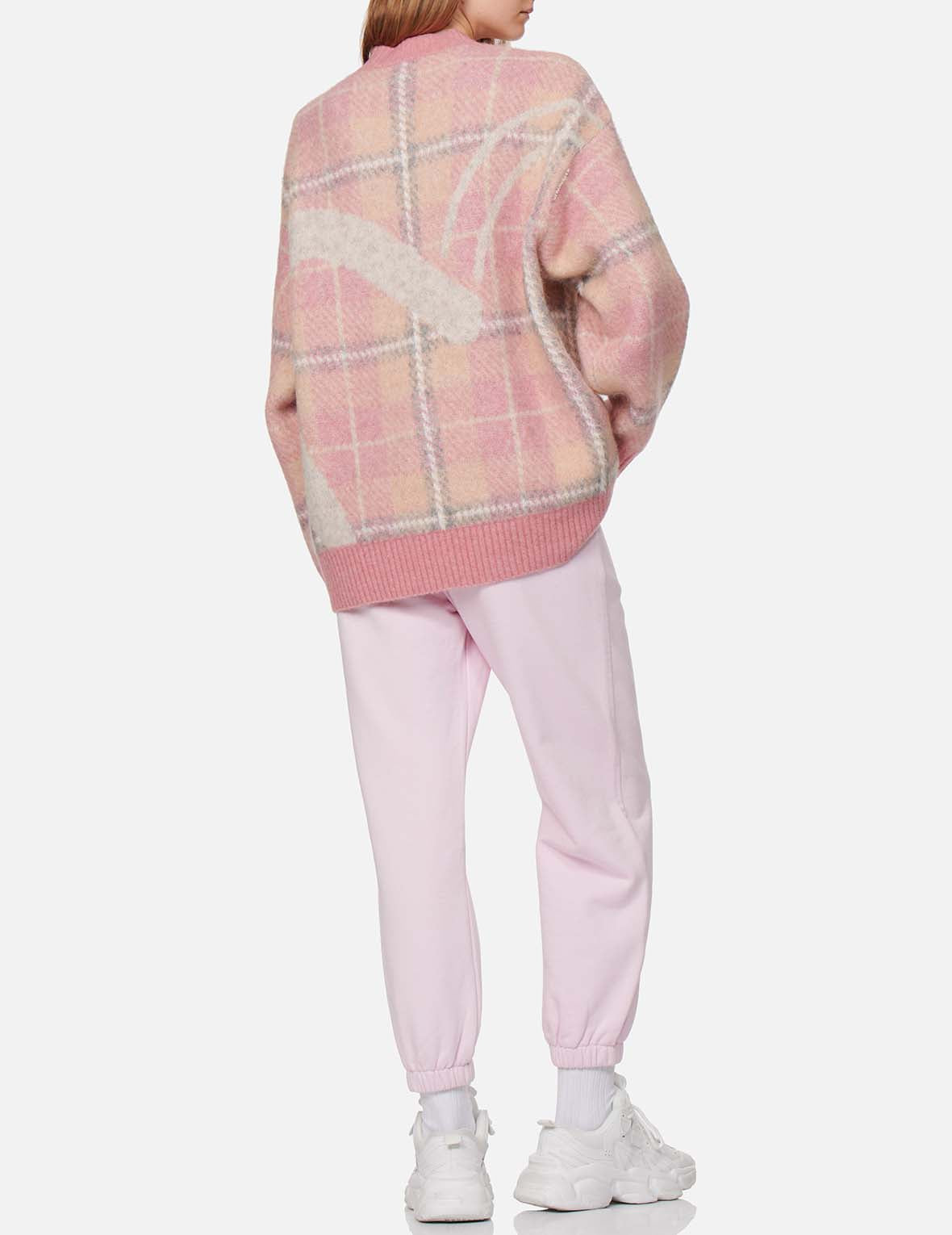 Checked Knitted Sweater