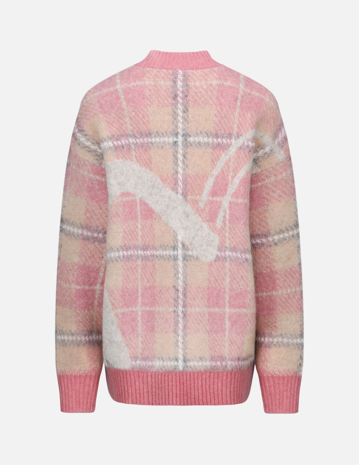 Checked Knitted Sweater