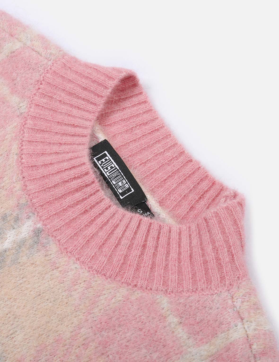Checked Knitted Sweater