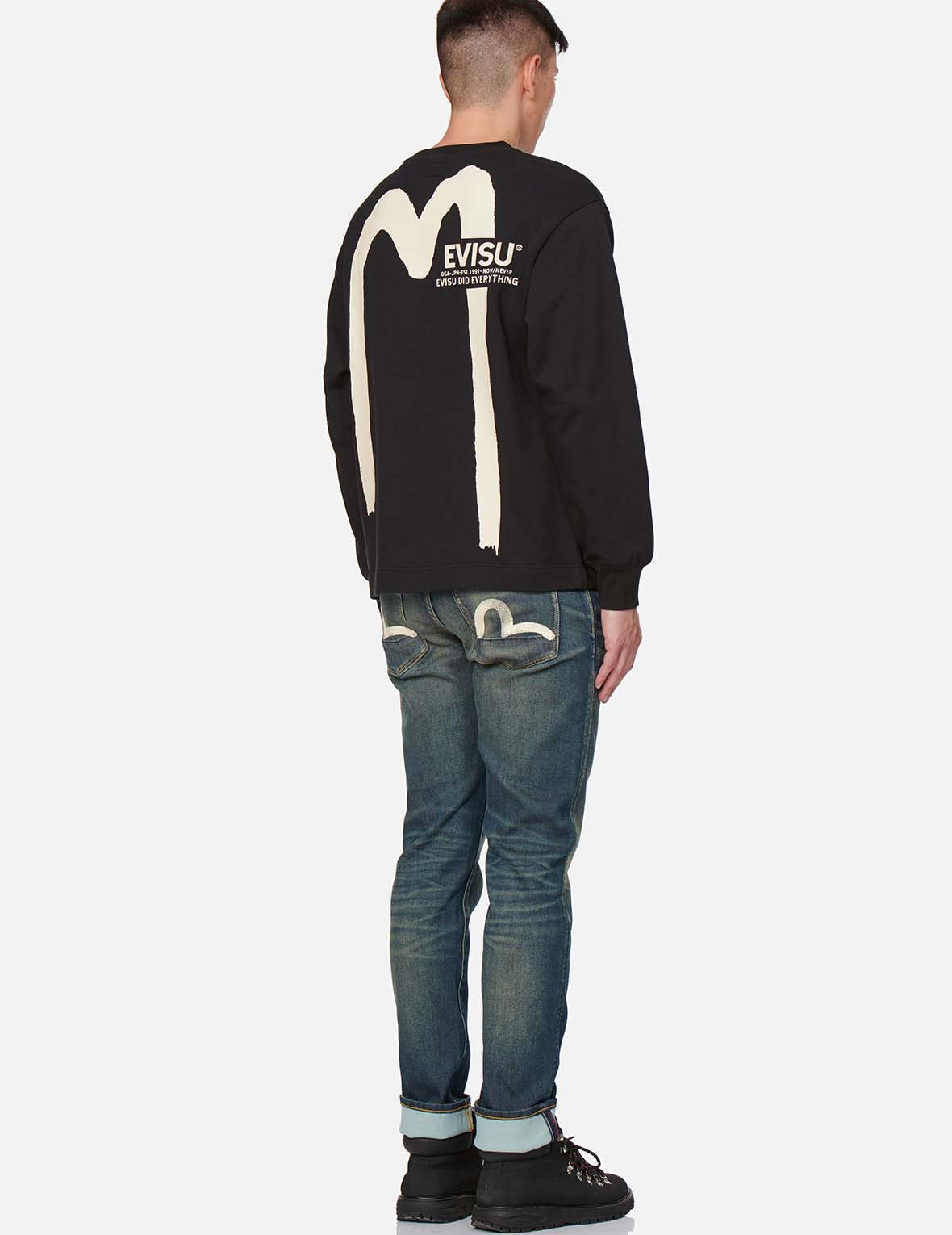 Ecru Seagull Sand-Washed Slim Straight fit Jeans #2010