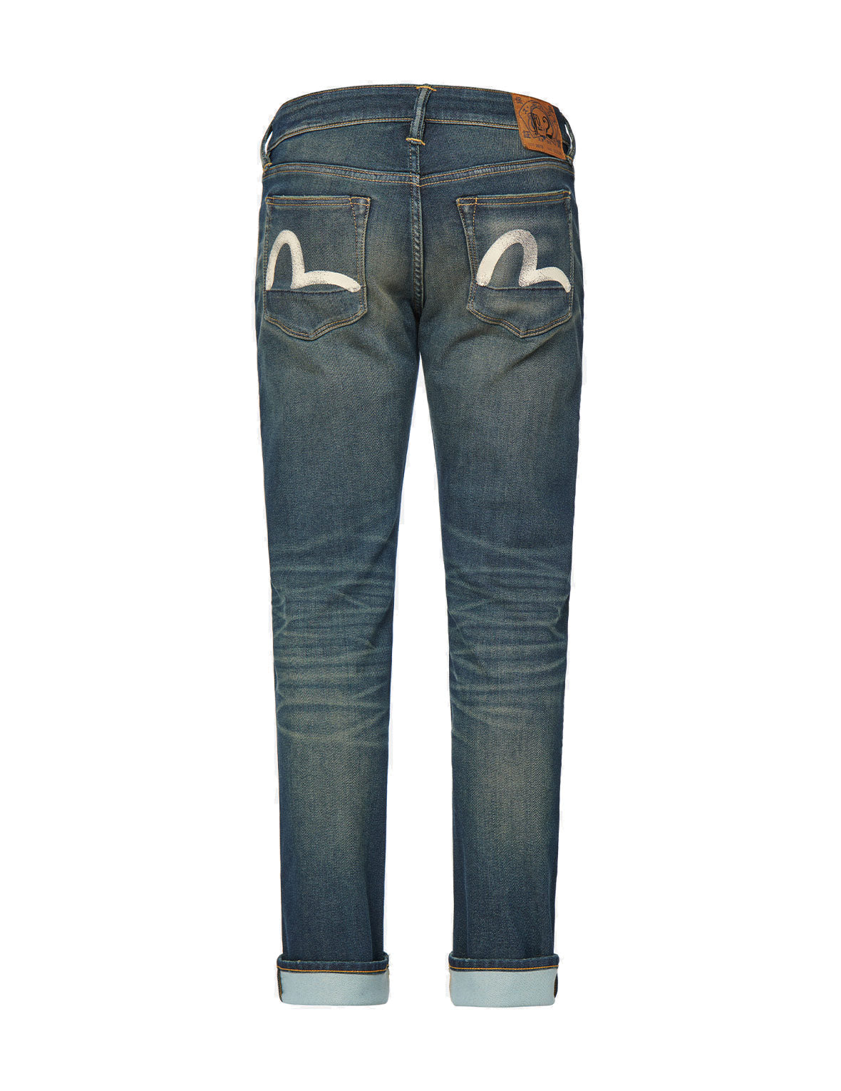 Ecru Seagull Sand-Washed Slim Straight fit Jeans #2010