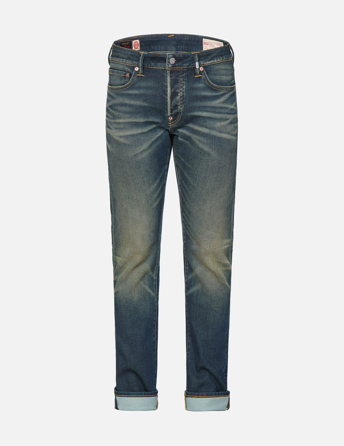 Ecru Seagull Sand-Washed Slim Straight fit Jeans #2010