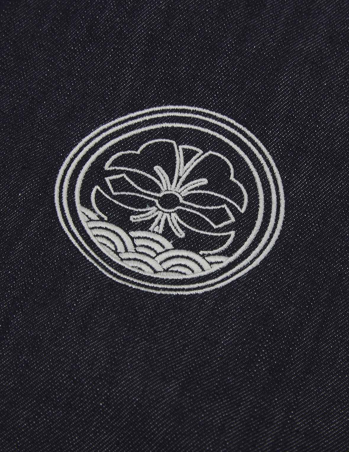 海神刺绣拼布夹棉横须贺外套