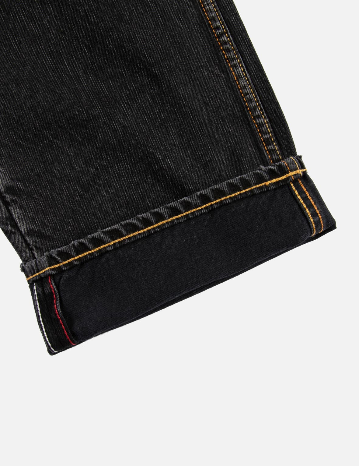 大M印花阔脚牛仔裤 #2000