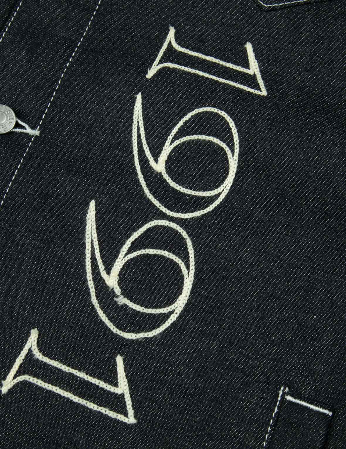 Western Style and Logo Embroidery Denim Jacket