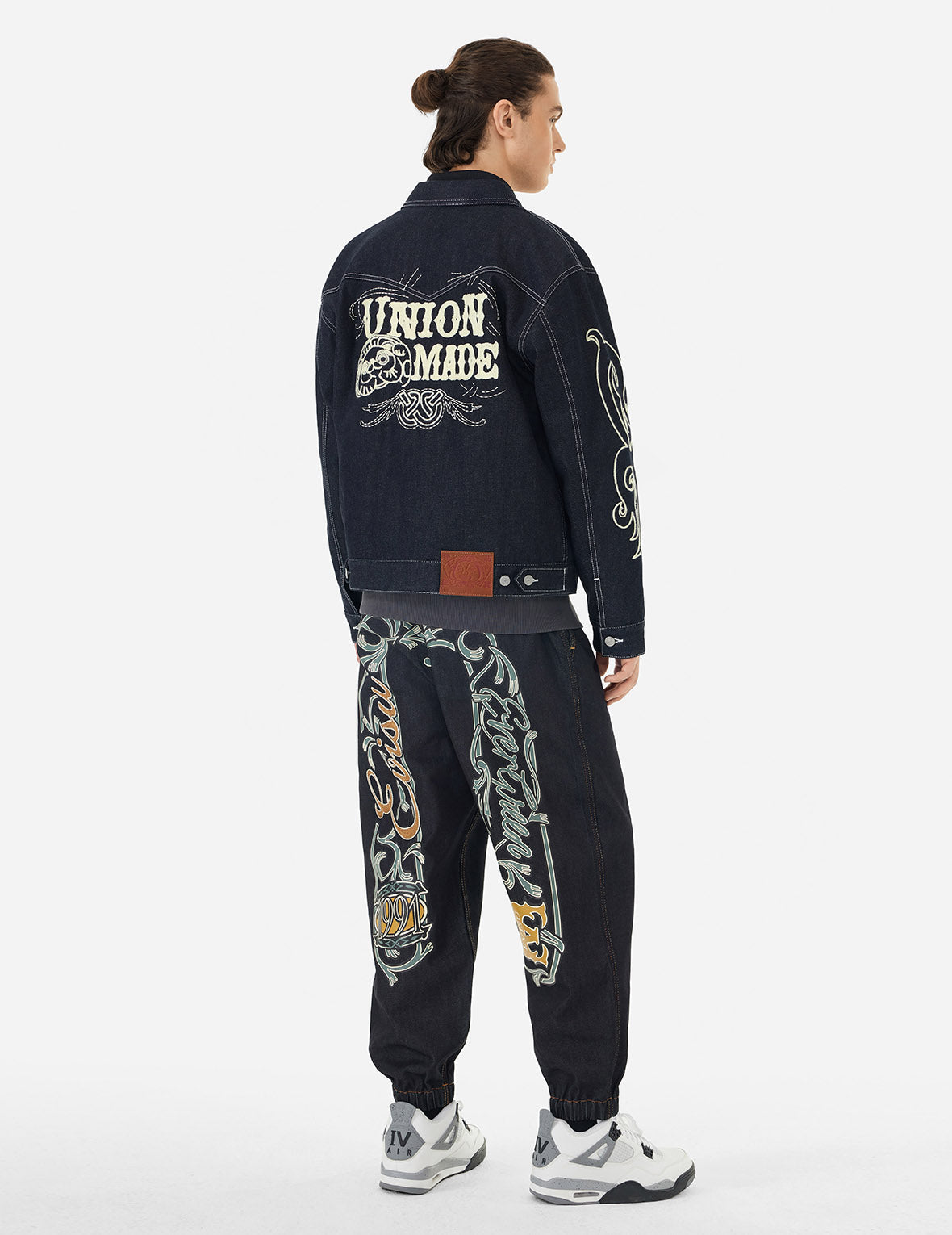 Western Style and Logo Embroidery Denim Jacket