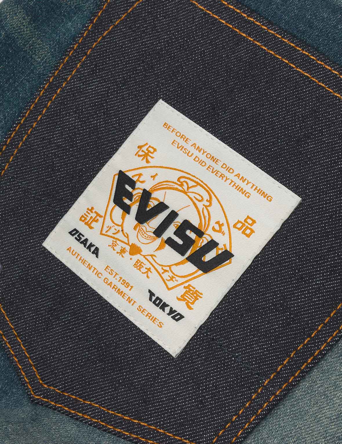 Ebisu Print and Multi-Pocket Taper Fit Jeans #2017
