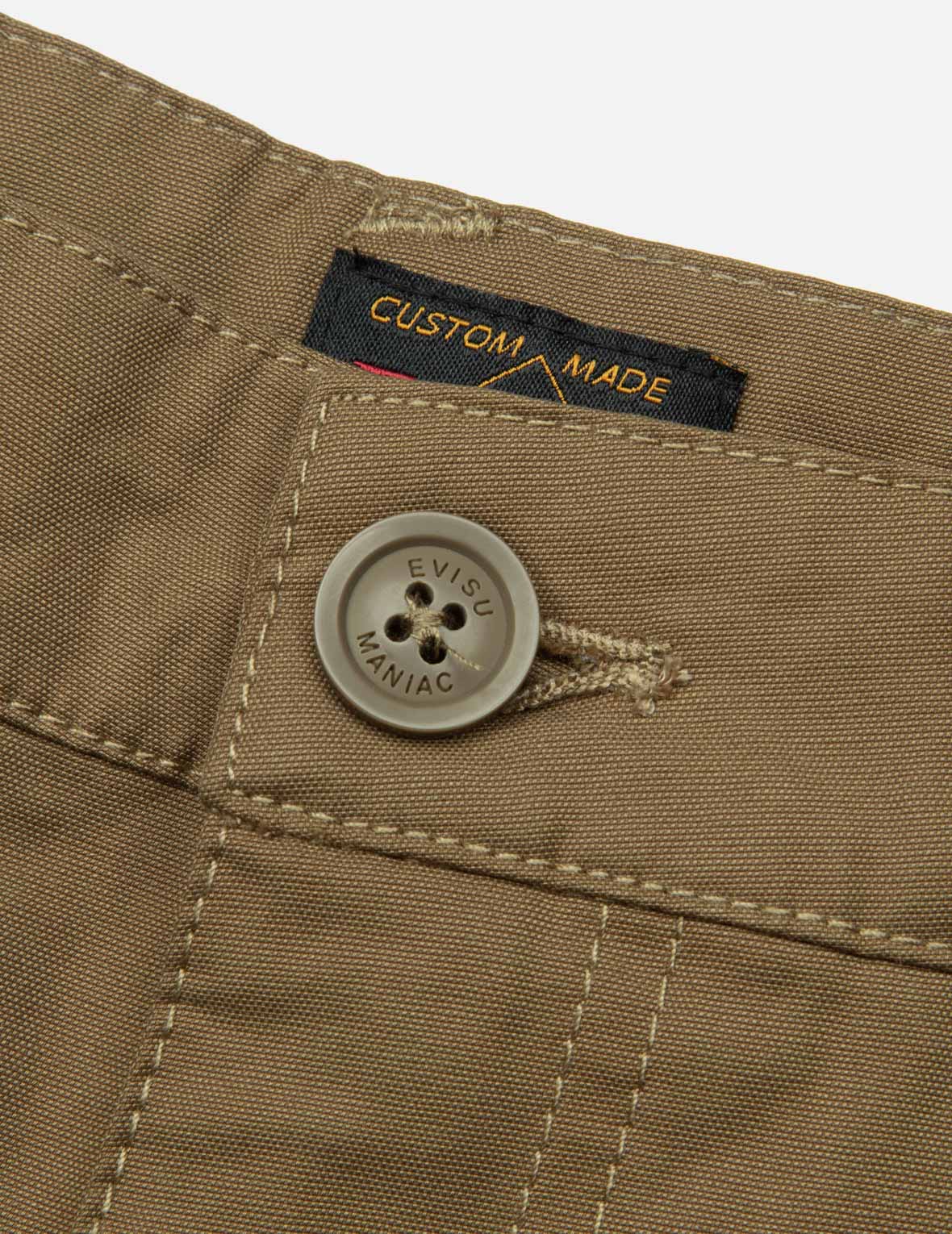 Kamon and Wheel of Wisdom Embroidery Fashion Fit Woven Jogger