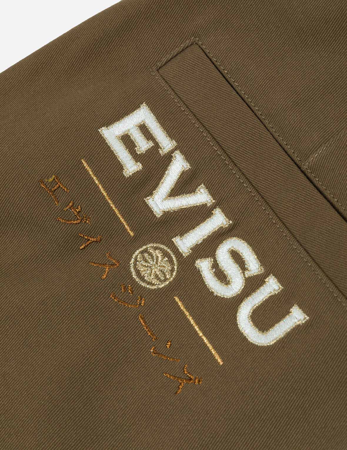 Seagull and Logo Embroidery Relax Fit Woven Pants