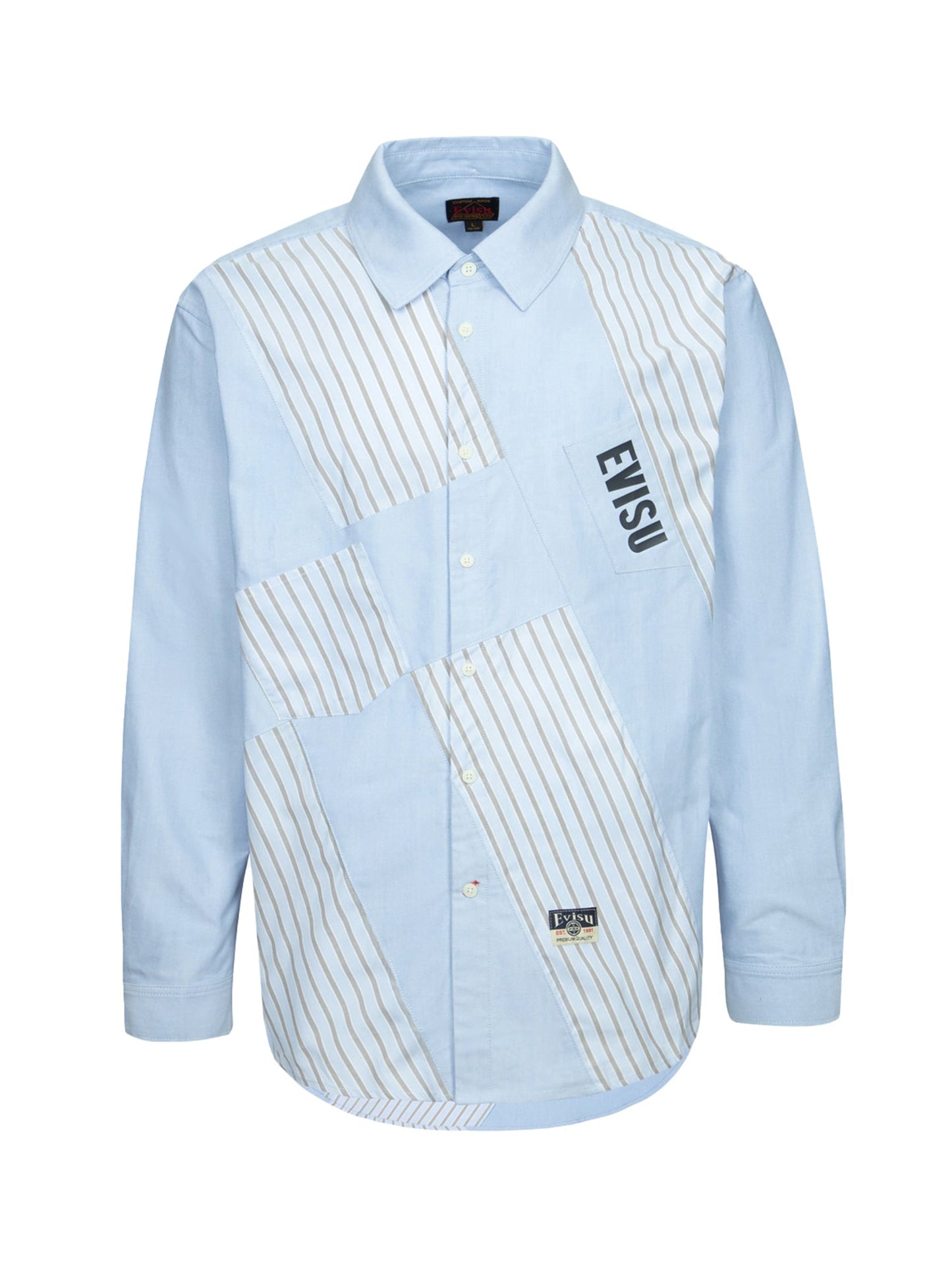 Wheel of Wisdom and Logo Print Relax Fit Deconstructive Shirt