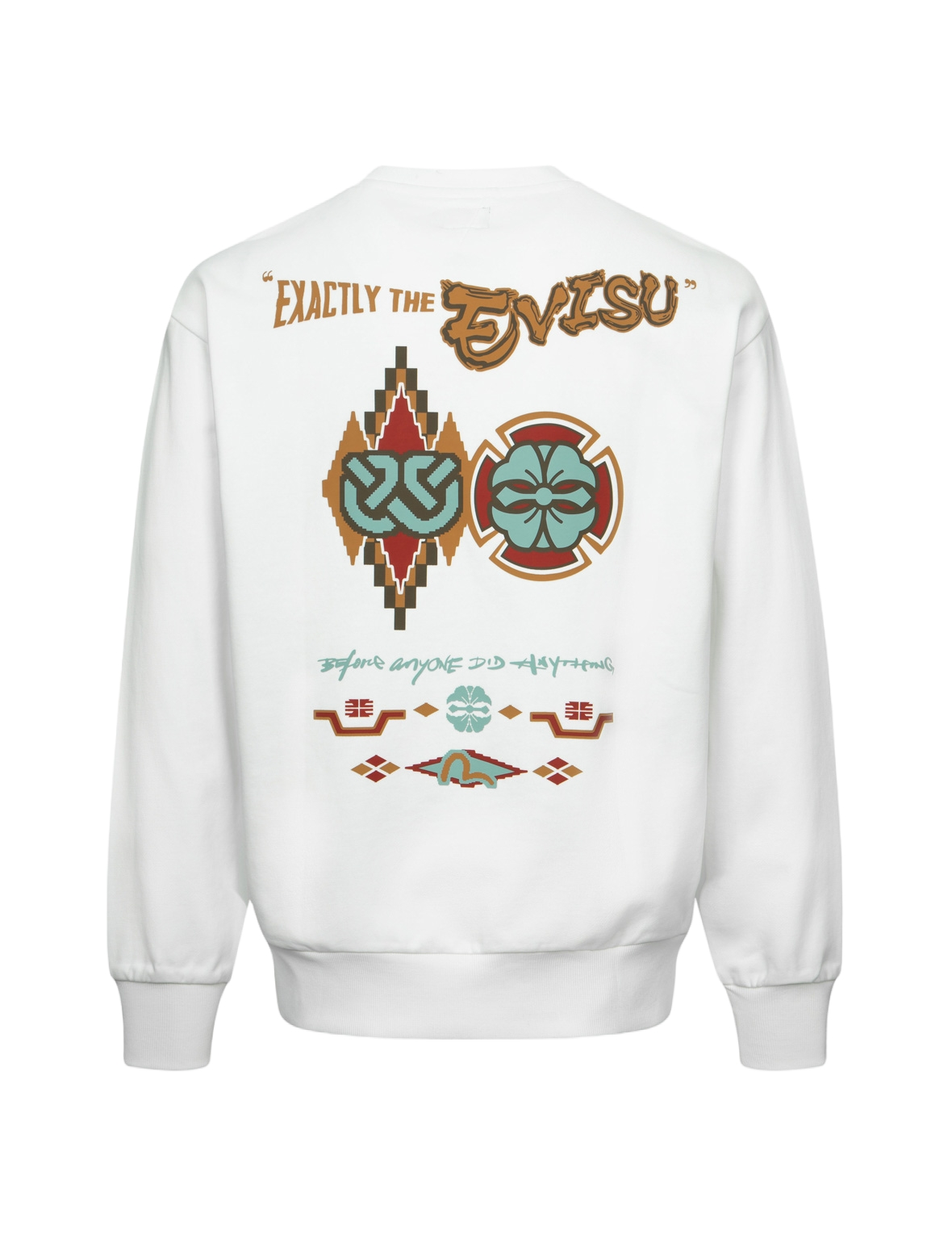 智慧之轮和家花印花宽版休闲卫衣